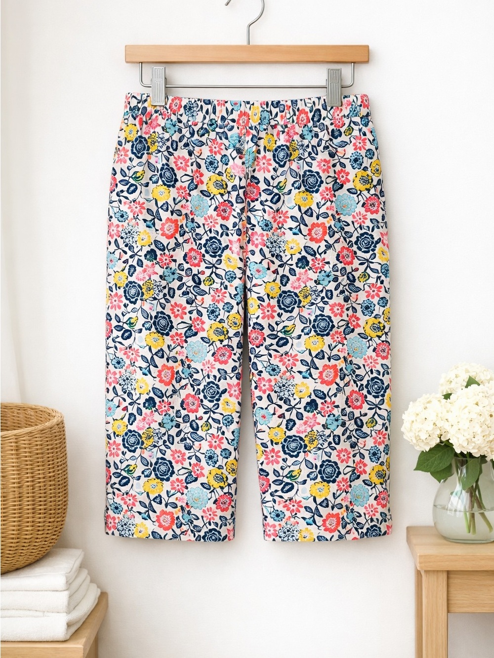 Terra & Sky Floral Capris
